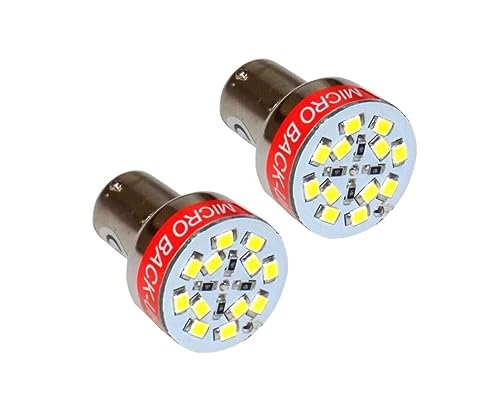 2 pièces Ampoule LED universelle P21 BA15S 12 V avec bip de recul pour feu arrière