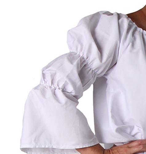 Making Believe Womens Chemise Peasant Dress (One Size, White) #TOP3