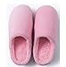 Xnhgfa Zapatillas de Estar por casa para Hombre Mujer Invierno Memory Foam Casa Zapatos Antideslizante Pantuflas CáLido Peluche Cómodo Memory Foam Suela Gel Pantuflas Talla,Rosado,36/37
