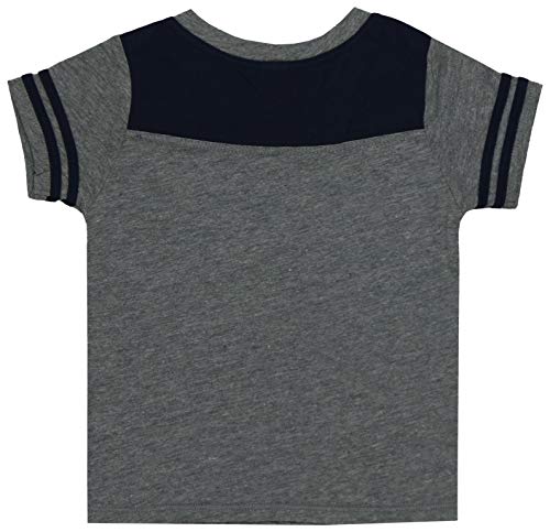 Image of ToBeInStyle Kids Boys Girls Cotton Jersey Contrast Raglan V-Neck Tee T-Shirts