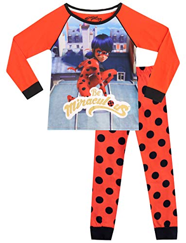Miraculous Pijamas para Niñas Ladybug Multicolor 8-9 años