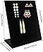 CINEEN 60 Holes Earring Holder Ear Stud Holders Earring Displays Organizer, Velvet Jewelry Earring Holder Stand, Black ,1 Piece.