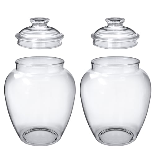 Amazing Abby - Sugar Sugar - 2-Pack 140-Ounce Plastic Candy Jar with Lid, Large Cookie Jar (7.5"(D) x 10.5"(H)), Apothecary Jar, BPA-Free, Shatter-Proof, Dishwasher-Safe, Great for Candy Buffet by Amazing Abby - Image 5