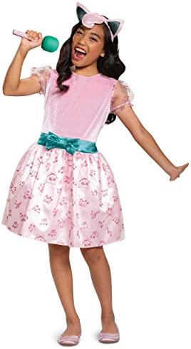 Pokemon Jigglypuff Costume Dress for Girls, Children's Character Outfit, Kids Size Small (4-6x)