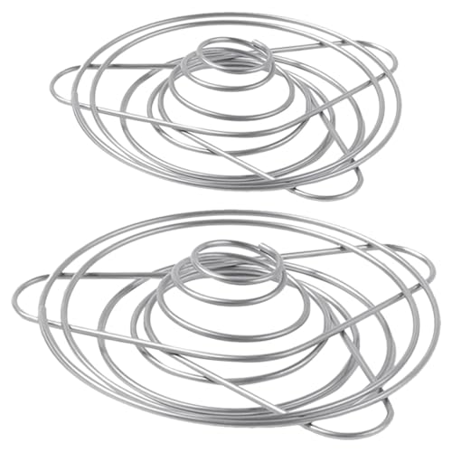 DECOMELODY 2 piezas Filtro de Café Reutilizable con Soporte de Acero Inoxidable Diseño Portátil y Ligero para Camping Viaje y Uso Doméstico de Grande y Mediano