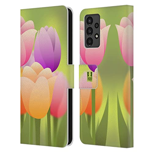 Étui en cuir Samsung A13 2022 Head Case Designs protection portefeuille fleurs