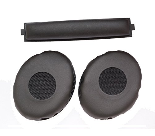 V-MOTA Ohrpolster und Kopfbügelpolster, kompatibel mit Sennheiser HD218, HD219, HD238, HD228, HD229, HD220, On-Ear-Kopfhörer, Ersatz-Ohrpolster, Reparaturteile, 1 Set