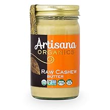 Artisana Organics Raw Cashew Butter 14 oz 6 Pack. Just One Ingredient, No Sugar Added, Vegan and Paleo Friendly, Non GMO.