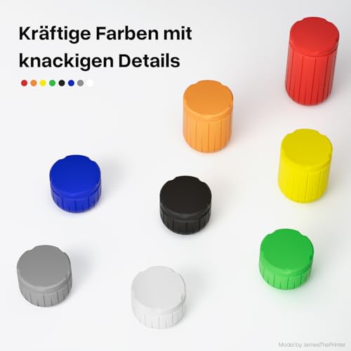 DEEPLEE PLA+ Filament 1.75mm, PLA Plus 3D Drucker Filament, Maßgenauigkeit +/- 0,02 mm, Filament 3D-Druckmaterialien, Grau 1kg (2,2lbs)