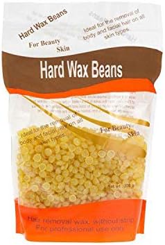 Hard Wax Beans, Natural Full-Body Hair Removal Wax Bean Professional Solid Pearl Wax for Women and Men Stripless for Arms, Legs, Face, Armpit, Some Sensitive Areas,Bikini Area (Wax-Honey)