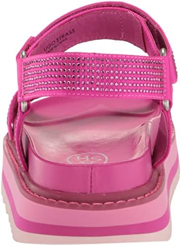 Ash Women's Ugo Strass Flat Sandal, Fuxia, 8 | Image 2