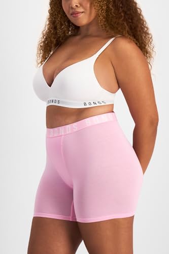 Bonds Mid-Length Icons Boxer Brief Underwear with Cotton for Women, 3-Pack3