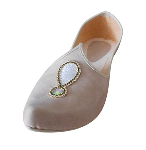 Zapatos de boda de terciopelo para novio: calzado marfil de hombre hecho a mano 37.5