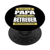 Ich Habe Zwei Titel Papa Und Betreuer Sozialdienst PopSockets mit austauschbarem PopGrip