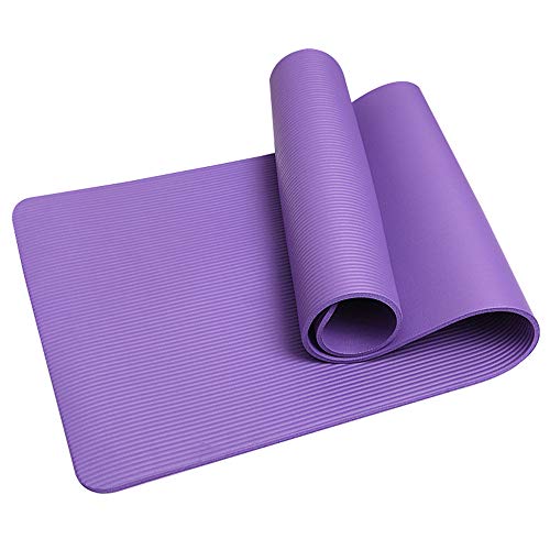 Lumiereholic Tapis de gymnastique, de yoga, de Pilates, de fitness, de sport, de yoga avec sangles et sac en filet PUR Cover