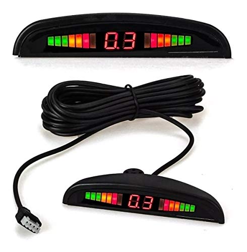 Sensor De Estacionamento para Ré com 4 Sensores e Display de Aviso Sonoro