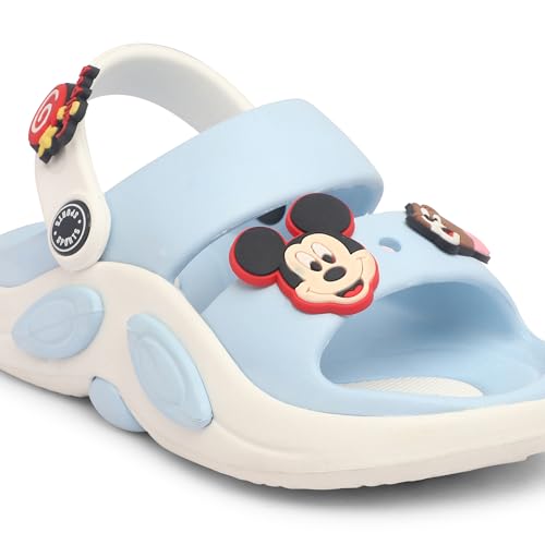 Image of Kids Cartoon Character Sports Sandals Lightweight Soft Sole Slip-On Sandals with Adjustable Back Strap for Boys & Girls