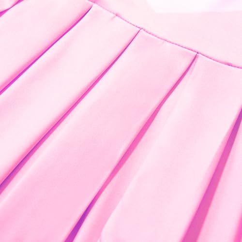 Disfraz de animadora rosa para niñas 7-8 años miniatura 5
