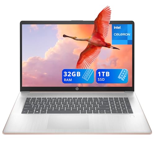 Laptop HP 17.3" HD+ Intel Celeron N4120 32GB RAM 1TB SSD miniatura 1