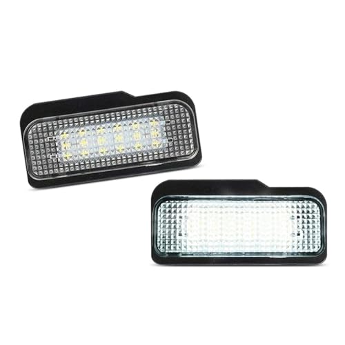 Luz de LED para placa matrícula que elimina el tono amarillento en Tesla S