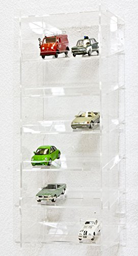 SORA 1:43 Torretta espositiva per modellini auto con pannello posteriore trasparente