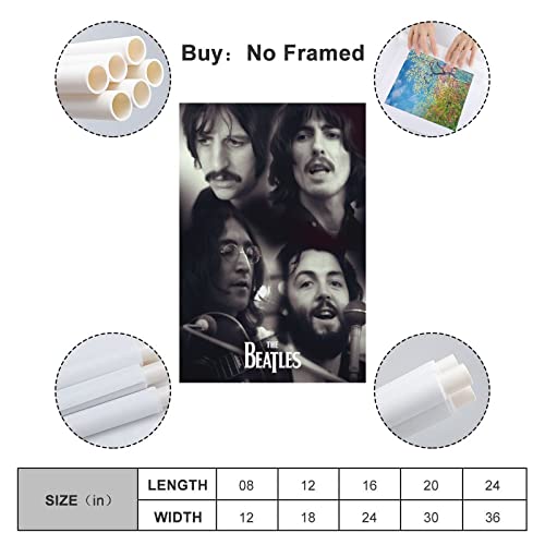 Poster de propagande The Beatles – Peinture décorative sur toile, affiches murales et image d’art – Décoration moderne… - Les Beatles, Paul McCartney, John Lennon, RIngo Starr, George Harrison Poster de propagande The Beatles - Peinture décorative sur toile, affiches murales et image d'art - Décoration moderne… – Image 3