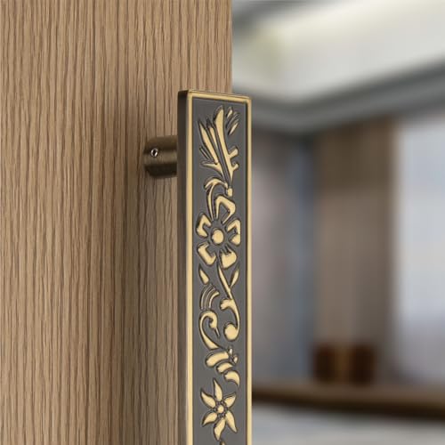 Image of COMPASS 12 inch Brass Main Door Handle | Door Handles for Main Door | Pull Handles for All The Doors of House | Office | Hotels | PH-214 (Pack of 1, Antique Finish)