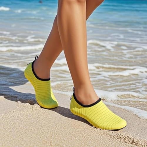 Lightweight Home Swimming Water Shoes, Water Sports Shoes Barefoot Quick-Dry Slip-On for Men Women