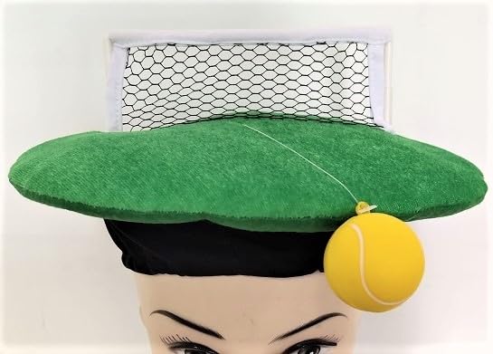 Jesters Party Novelty Tennis Court Hat Sports Fun Fancy Dress