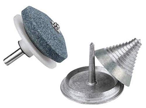 JR Power Equipment Die Cast Zinc Blade Balancer and Sharpener with Nylon Guide