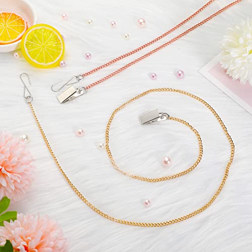 2 Pcs Zipper Helper Pulls for Dresses and Boots Zipper Puller with Hook and Clip for Back Button Clothing Assistant Aid Tool, Zip Up Dress by Yourself, Gold, Rose Gold - Thumbnail 7