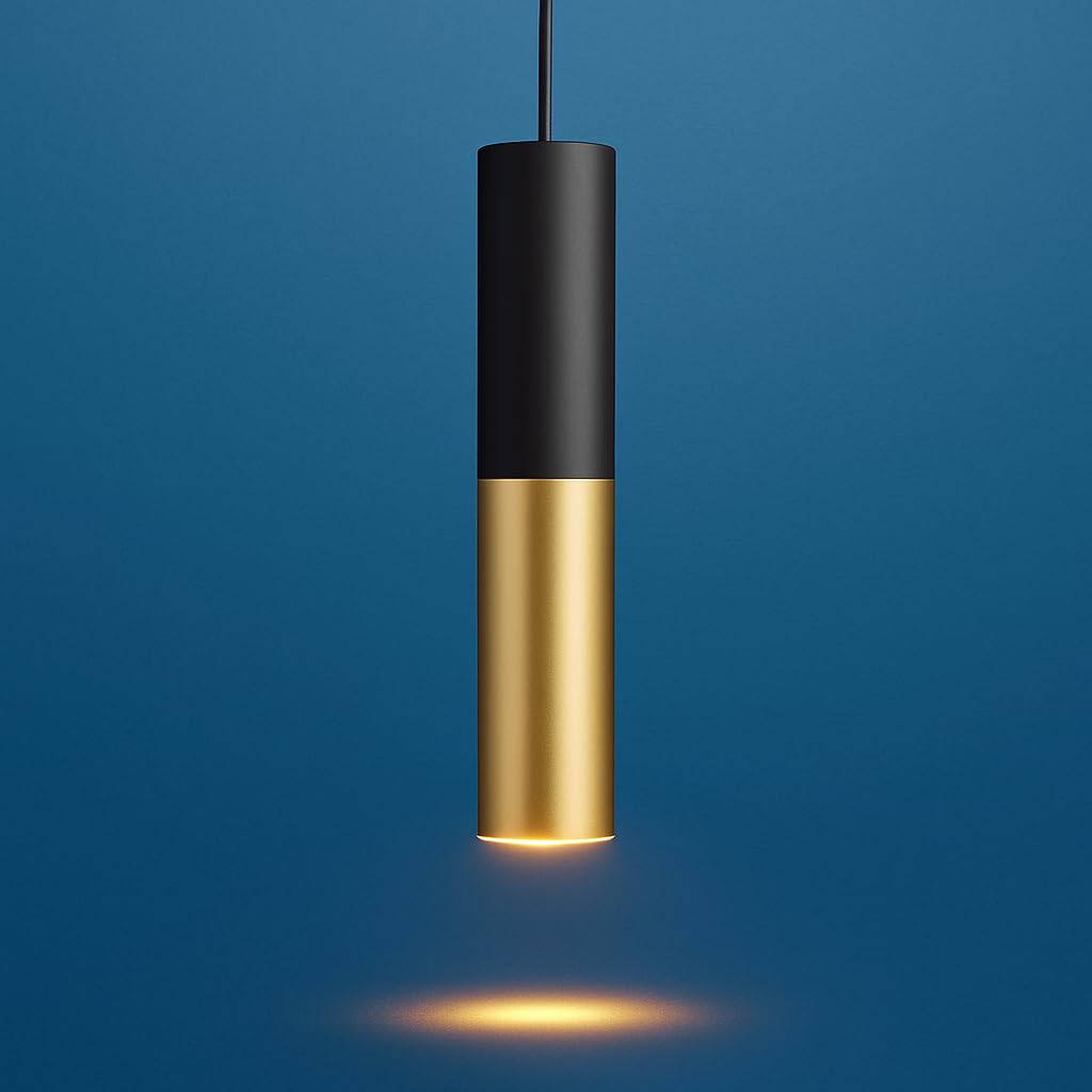 Gu 10 Dia 6cm L30cm Black Gold Ceiling Spotlights Light Emitting Diode Pendant Lamp Spotlights Mini Island Chandeliers Lighting For Kitchen Island Dining Room Bedroom Bar