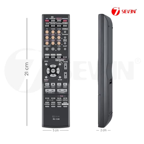 Image of 7SEVEN Compatible for Denon Home Theatre Amplifier Sound System Remote Control of RC-1120 and Replacement Remote for AVR-590 AVR-1610 DHT590BA AVR-1610 DHT590BA AVR-1610B Model