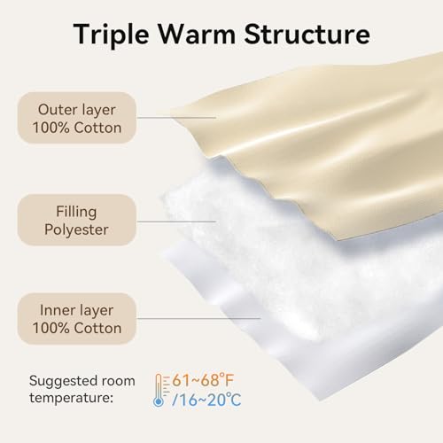 Image of Baby Transition Sleep Sack 9-12 Months 100% Cotton Warm Thick Transition Swaddles for Newborns Infant Long Sleeve Sleep Sack with Feet Baby Wearable Blanket 2-Way Zipper Easy Diaper Changes