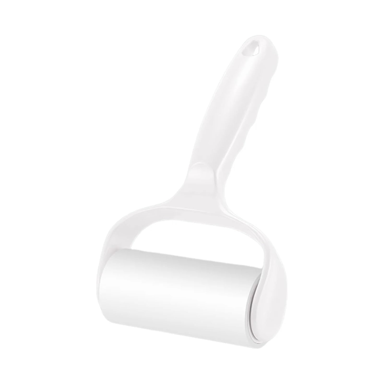 Tear sticky roller, portable pet hair removal roller, multifunctional lint fuzz cleaning tool for clothes, sofa, bedding, car seat, effective dog cat hair remover drum type cleaning roller(WHITE)