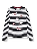 Kleine Motive, verteilt auf der Vorderseite des Shirts