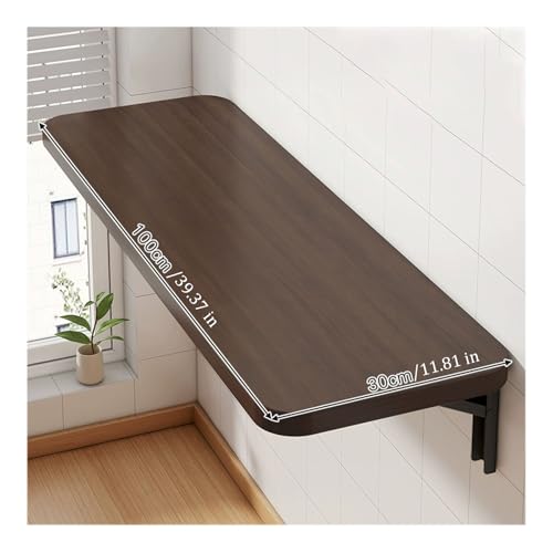 Table pliante murale pour petits espaces et repas en cuisine 100 cm - 3