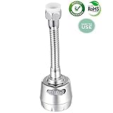 Esta boquilla de grifo adopta un proceso de chapado multicapa, junta de cobre puro y cuerpo de válvula de acero inoxidable ABS con chapado cromado. Es fácil de instalar y duradero, que cumple con el estándar de grifos roscados interior y exterior.
