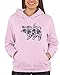 Go All Out Medium Classic Pink Mens Flower Mama Bear Cute Fashion Mother's Day Sweatshirt Hoodie