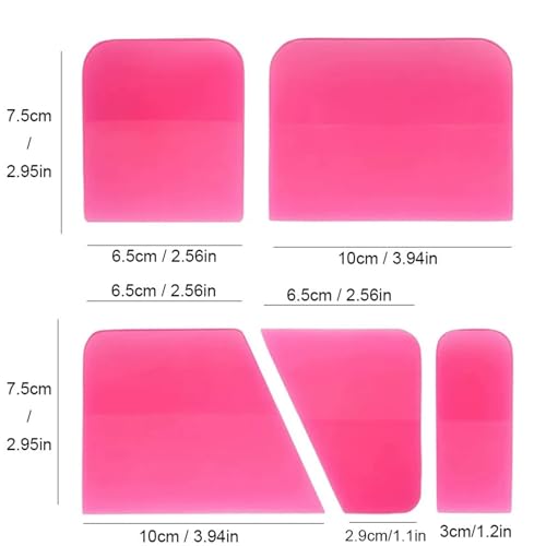 Extracteur de film voiture et moto - Lot de 5 raclettes pour le montage de bricolage