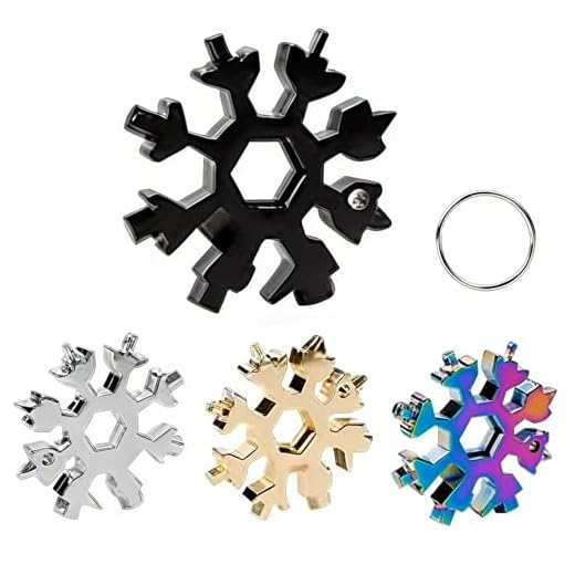 Stocking Stuffers for Men, Multitool Screwdriver Wrench Kit, Gadgets for Men Dad, Black
