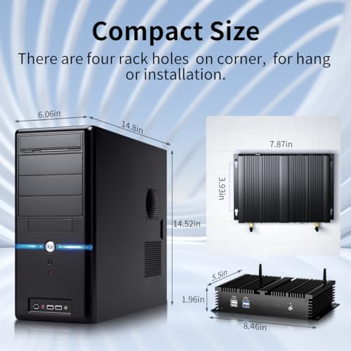Mini PC sans Ventilateur Core i7 pour travailler sans aucun bruit