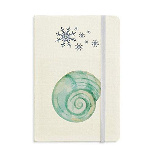 Carnet de notes Snail motif vie marine bleu cahier d'écriture A5