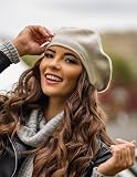 Vivisence 7005 Nakrycia Głowy Beret, Czarny,UNI