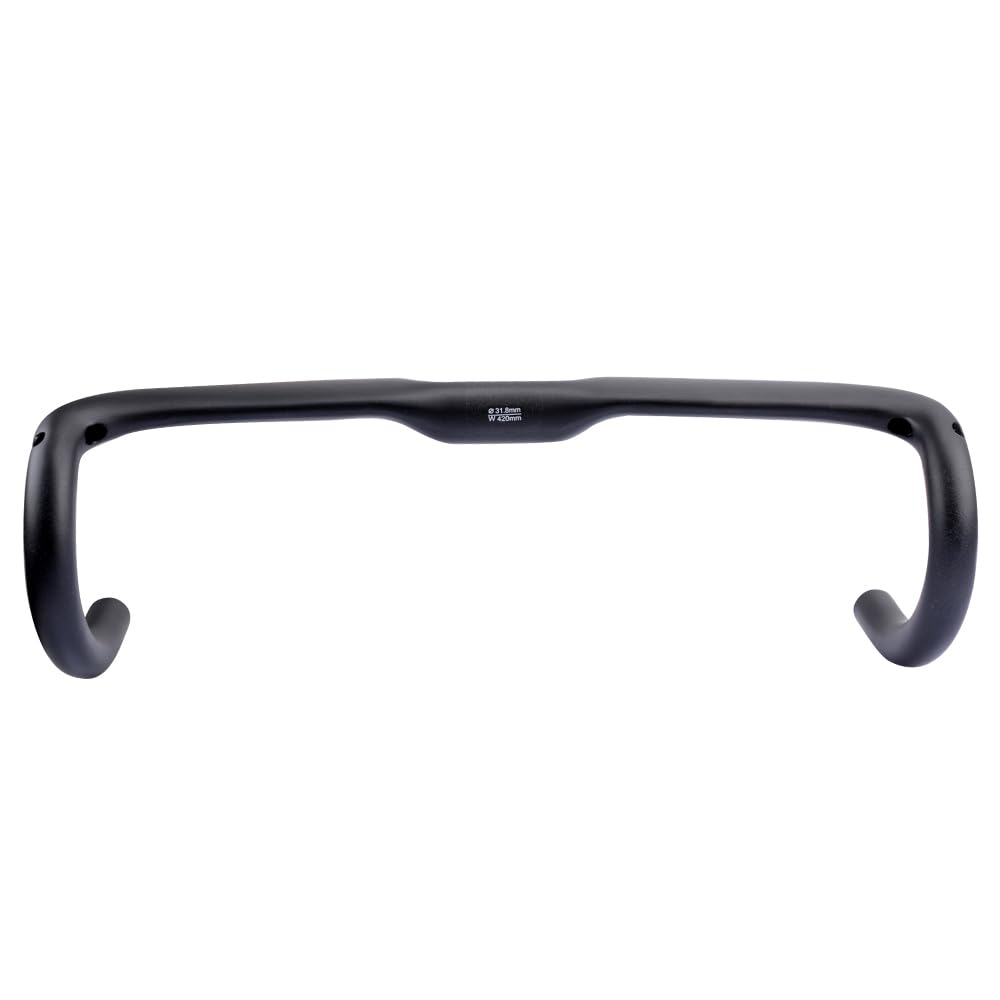 Guidon De Vélo Route En Carbone – Diamètre 31,8 Mm – Largeurs 380 à 440 Mm – Inclut Potence – Neuf
