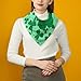 ducanll Green Fashion Silk-Like Bandanas Unisex Clover Head Wrap Square Scarf Wristband for Bachelorette Party Dresses Wedding Party - 18