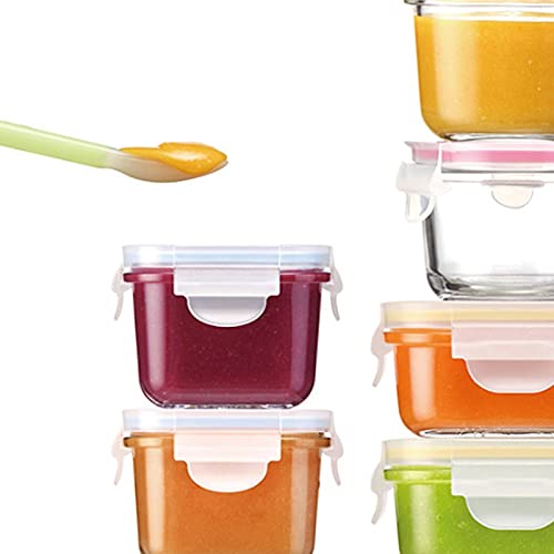 JINGYAN Bento Box Contenitore per stoccaggio per Alimenti in Vetro per Famiglia, stoccaggio sigillato, può Essere utilizzato Come Scatola di integratori Alimentari