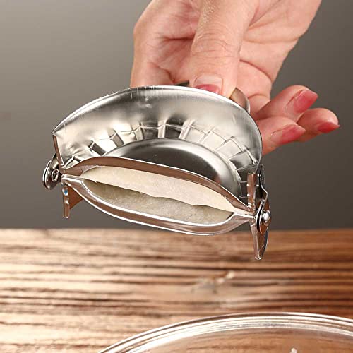Dumpling Maker Stainless Steel Dumpling Molds Ravioli Wonton Press Dumpling Making Device Machine (Medium) #TOP5