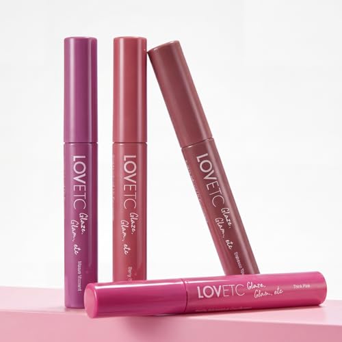 Image of Peptide Lip Conditioner | Hydra Gloss Shine Lip Balm | 4-in-1 for Hydrated, Smooth, Plump & Restored Lips | 11-Hr Hydration | With Peptides, Hyaluronic Acid, & Jojoba Oil | Berry Bliss | 2.4ml