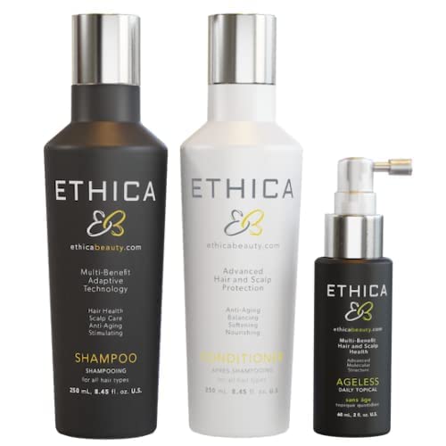 Ethica Ageless Daily Hair Regrowth Treatment for Women with Hair Growth Shampoo and